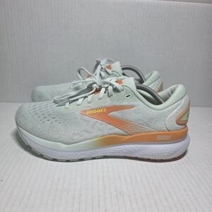 Brooks Ghost 16 Womens Running Shoes Size 7 Mint Orange White